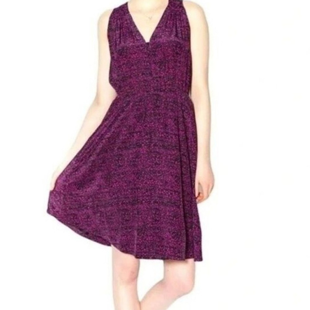 Rebecca Taylor size 10Elegant Purple Sleeveless Vneck Dress